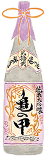 田中酒造 瓶のイラスト